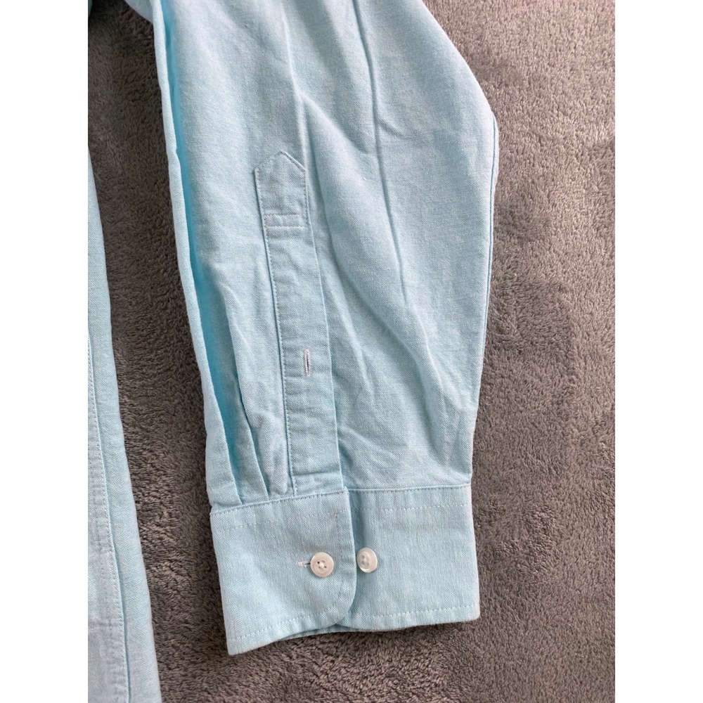 Amazon Essentials Mens Regular Fit Long Sleeve Oxford Shirt Light Blue XL - Picture 4 of 13